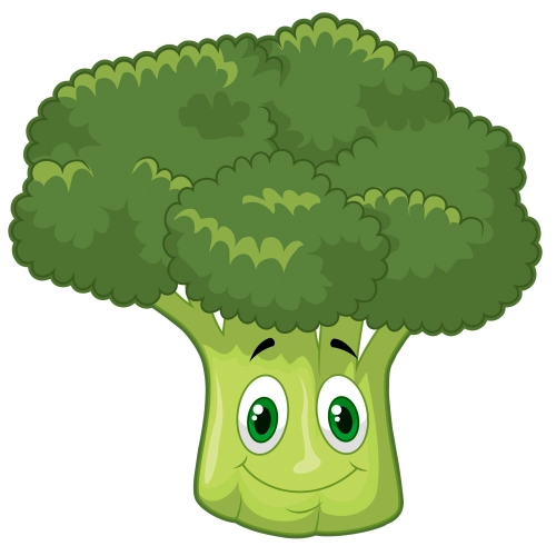 Craft Supply Classroom Cutout – Cartoon or Plain Broccoli Vegetable Cutout